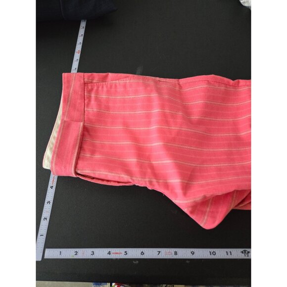 Express Womens Pink Pinstripe Editor Pants Size 6 Old Money Y2K 2000s Preppy - Picture 7 of 10